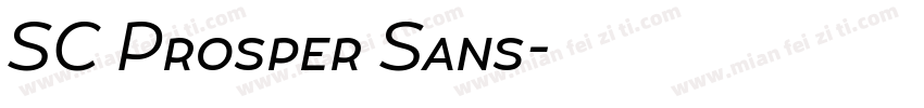SC Prosper Sans字体转换
